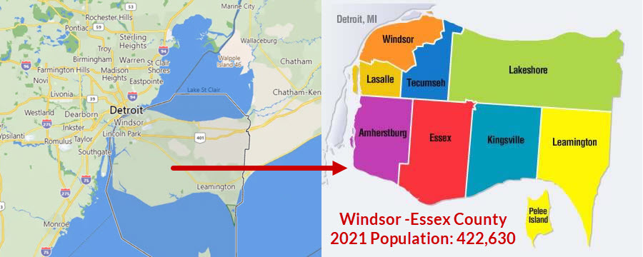 Windsor Local Serves Windsor & Essex County - See Map