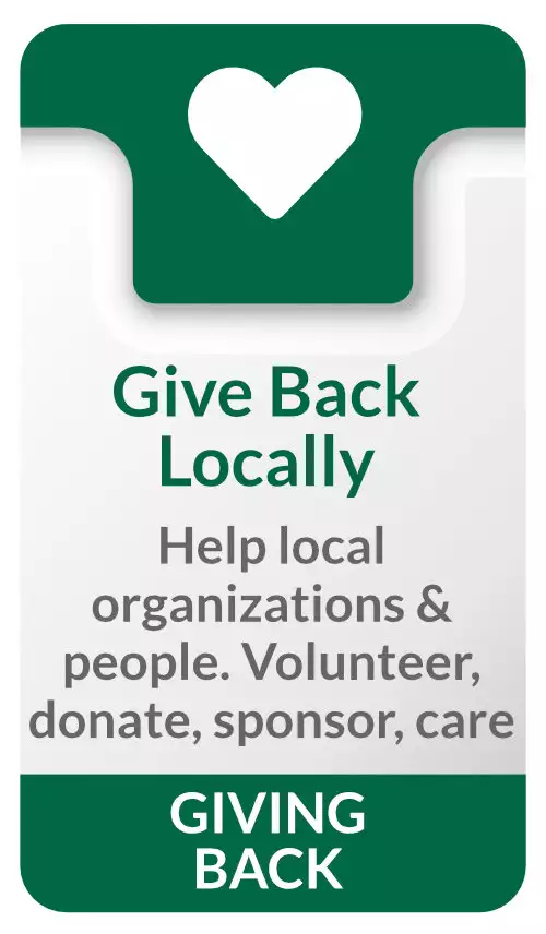 Giving Back is our process to help local organizations and people in need.
