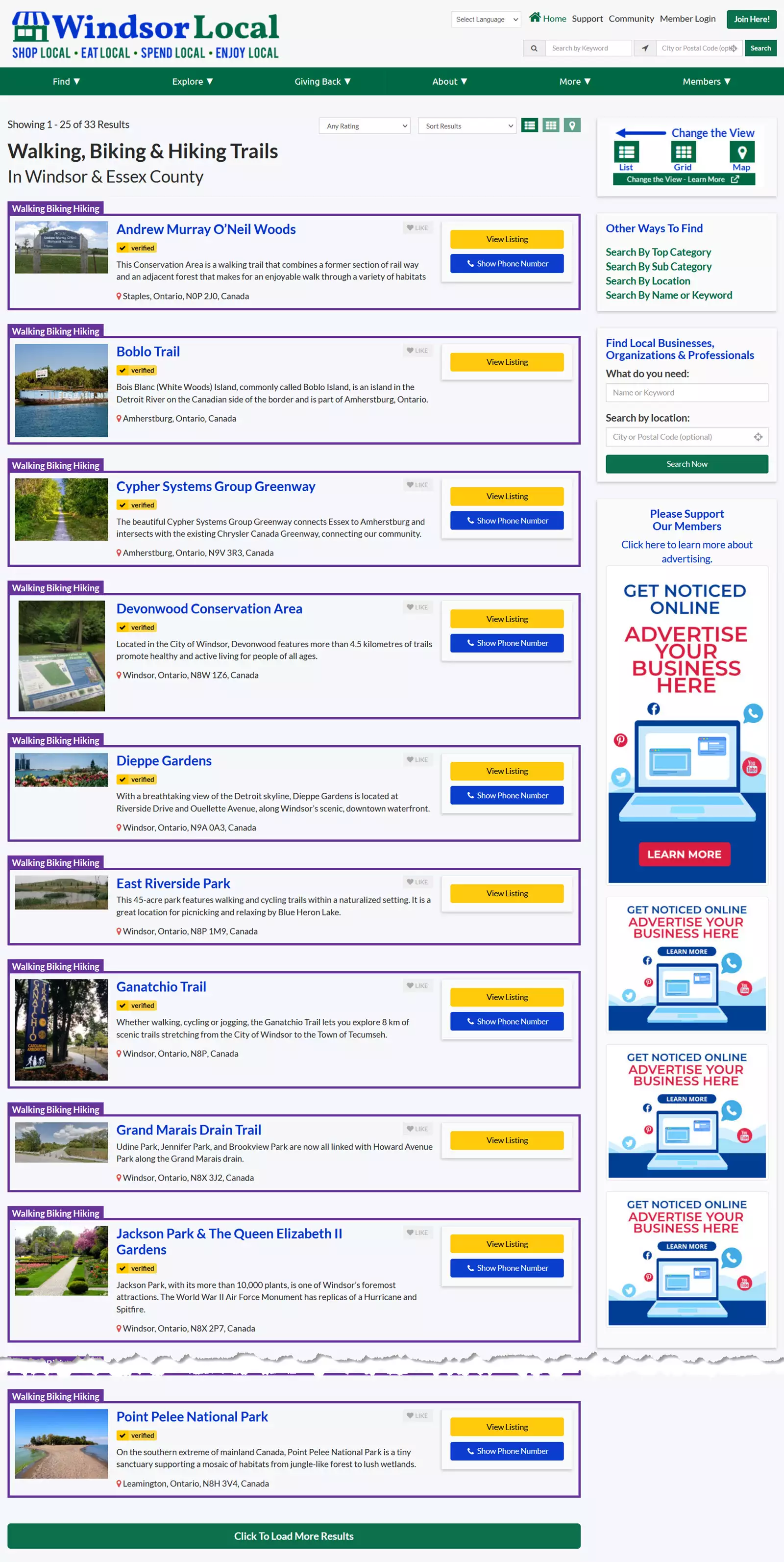 Windsor Local Walking, Biking & Hiking Posts Search Summary Results view