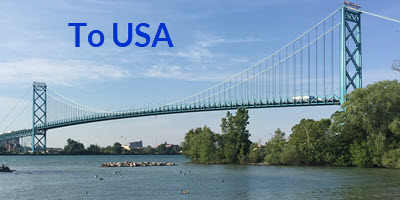 Windsor Local - Ambassador Bridge - Live Cam into USA